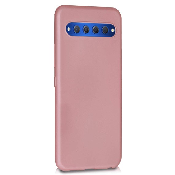 Microsonic Matte Silicone TCL 10 Plus Kılıf Rose Gold 2