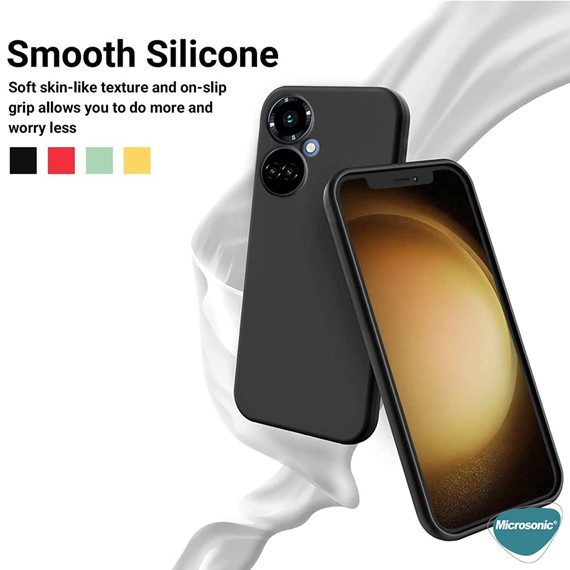 Microsonic TECNO Camon 19 Pro Kılıf Groovy Soft Koyu Yeşil 2