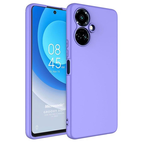 Microsonic TECNO Camon 19 Pro Kılıf Groovy Soft Lila 1