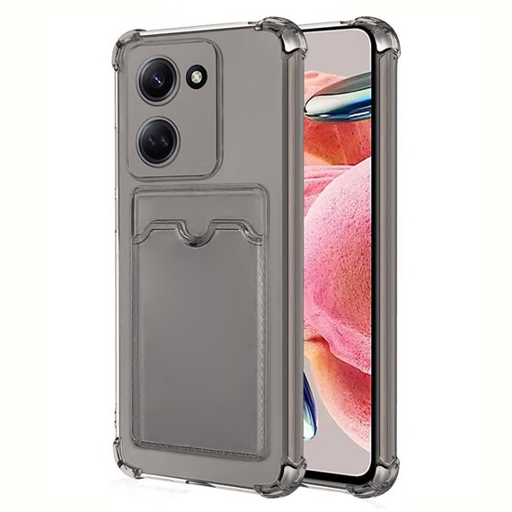 Microsonic TECNO Camon 20 Pro 4G Card Slot Shock Kılıf Füme 1