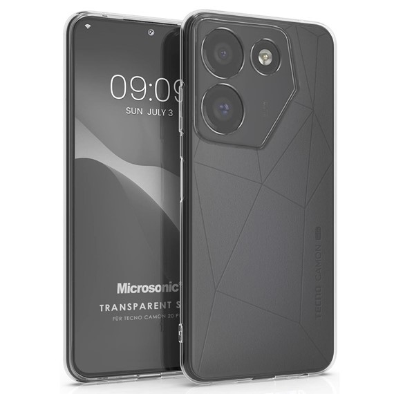 Microsonic TECNO Camon 20 Pro 4G Kılıf Transparent Soft Şeffaf 1