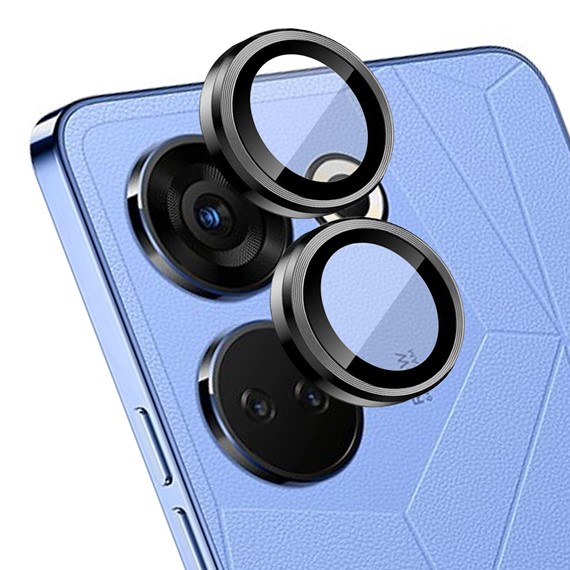 Microsonic TECNO Camon 20 Tekli Kamera Lens Koruma Camı Siyah 1
