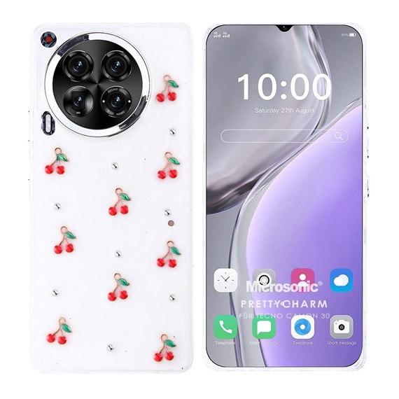 Microsonic TECNO Camon 30 Kılıf PrettyCharm Cherry 1