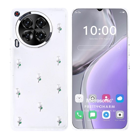 Microsonic TECNO Camon 30 Kılıf PrettyCharm Tulip 1