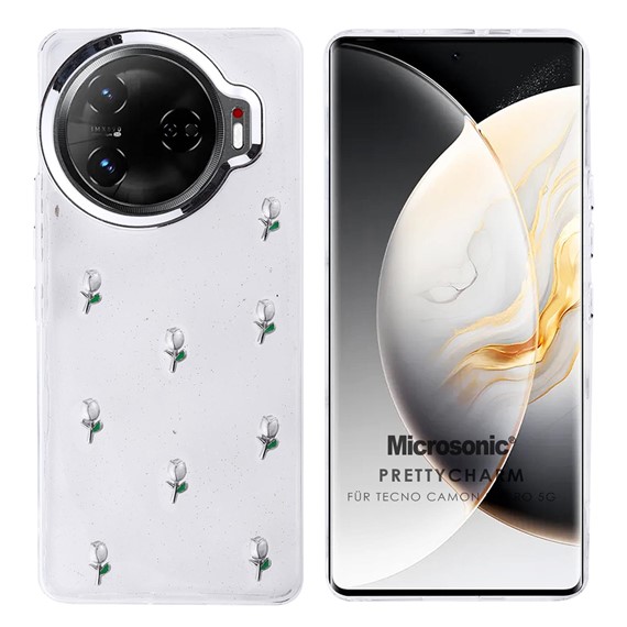 Microsonic TECNO Camon 30 Pro 5G Kılıf PrettyCharm Tulip 1