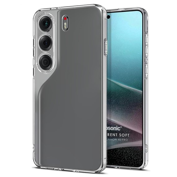 Microsonic TECNO Camon 40 Pro Kılıf Transparent Soft Şeffaf 1