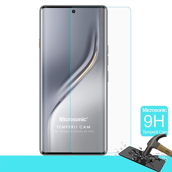 Microsonic TECNO Camon 40 Pro Tempered Glass Cam Ekran Koruyucu 2