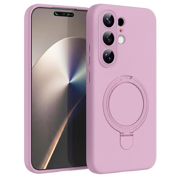Microsonic TECNO Camon 50 Pro Kılıf Aura Stant MagSafe Pembe 1