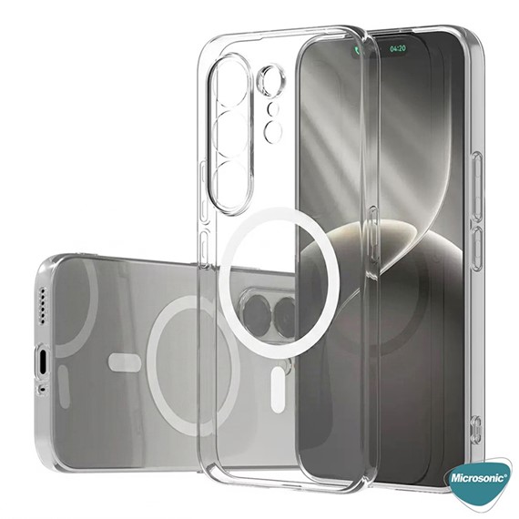Microsonic TECNO Camon 50 Pro Kılıf MagSafe Clear Sararmaz Şeffaf 2