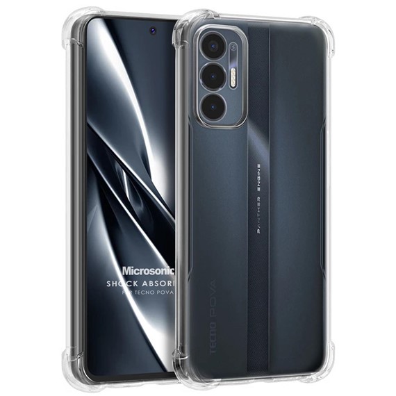 Microsonic TECNO Pova 3 Kılıf Shock Absorbing Şeffaf 1