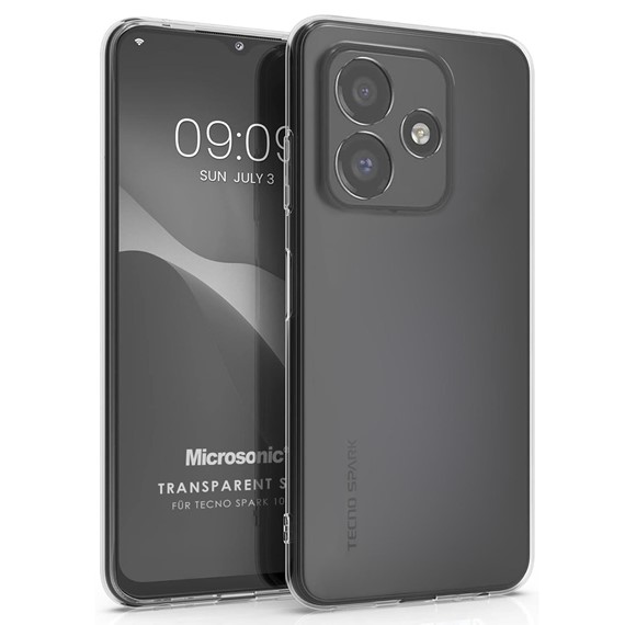 Microsonic TECNO Spark 10 4G Kılıf Transparent Soft Şeffaf 1