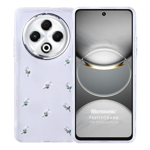 Microsonic TECNO Spark 30 4G Kılıf PrettyCharm Tulip 1