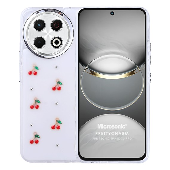 Microsonic TECNO Spark 30 Pro Kılıf PrettyCharm Cherry 1