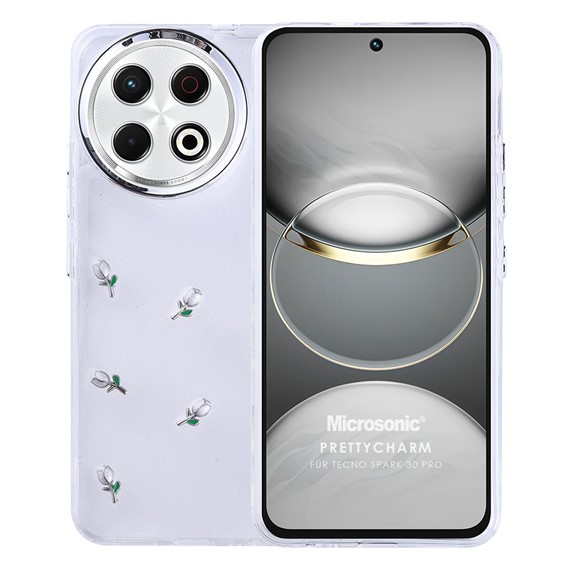 Microsonic TECNO Spark 30 Pro Kılıf PrettyCharm Tulip 1