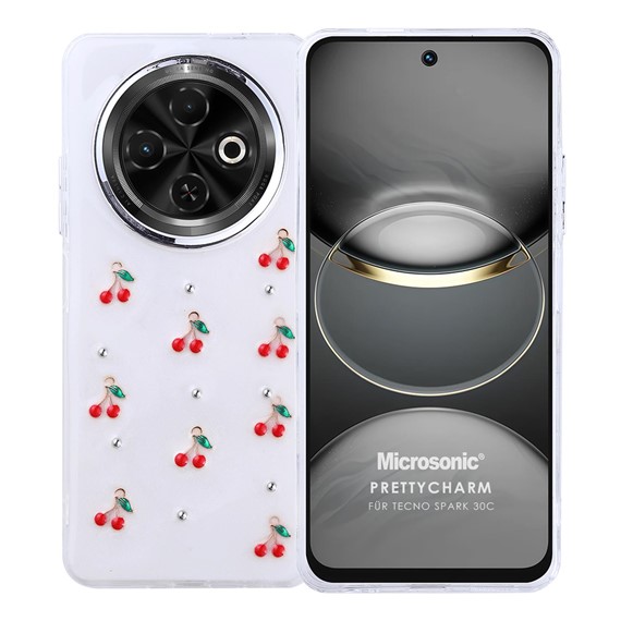 Microsonic TECNO Spark 30C 4G Kılıf PrettyCharm Cherry 1