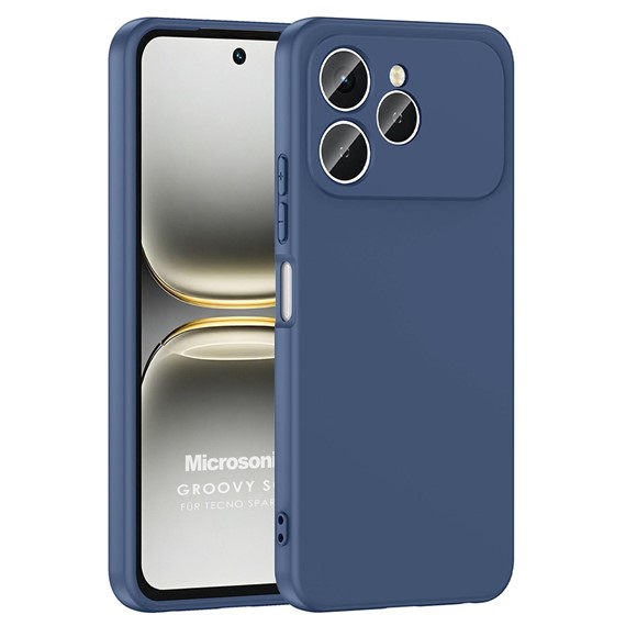 Microsonic TECNO Spark 40 Kılıf Groovy Soft Lacivert 1