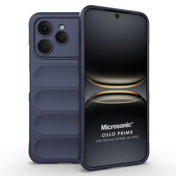 Microsonic TECNO Spark 40 Kılıf Oslo Prime Lacivert 1