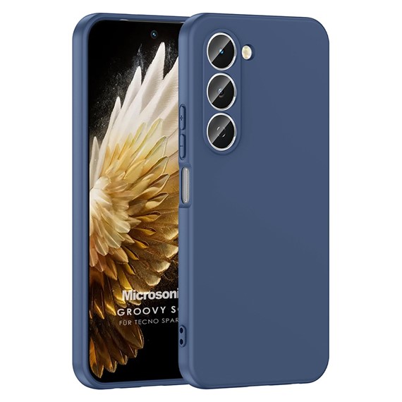 Microsonic TECNO Spark 40 Pro Kılıf Groovy Soft Lacivert 1