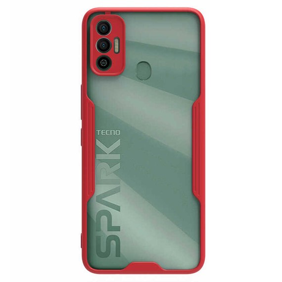 Microsonic TECNO Spark 7T Kılıf Paradise Glow Kırmızı 2