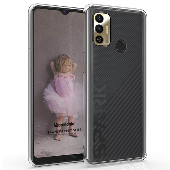 Microsonic TECNO Spark 7T Kılıf Transparent Soft Şeffaf 1