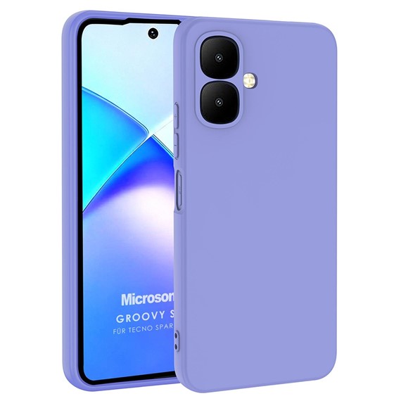 Microsonic TECNO Spark Go 2 Kılıf Groovy Soft Lila 1