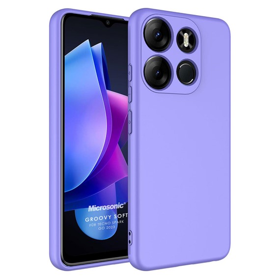 Microsonic TECNO Spark Go 2023 Kılıf Groovy Soft Lila 1