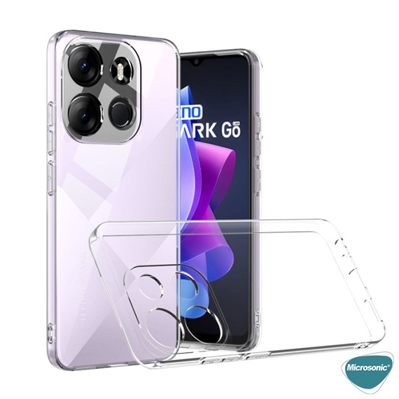 Microsonic TECNO Spark Go 2023 Kılıf Transparent Soft Şeffaf 5