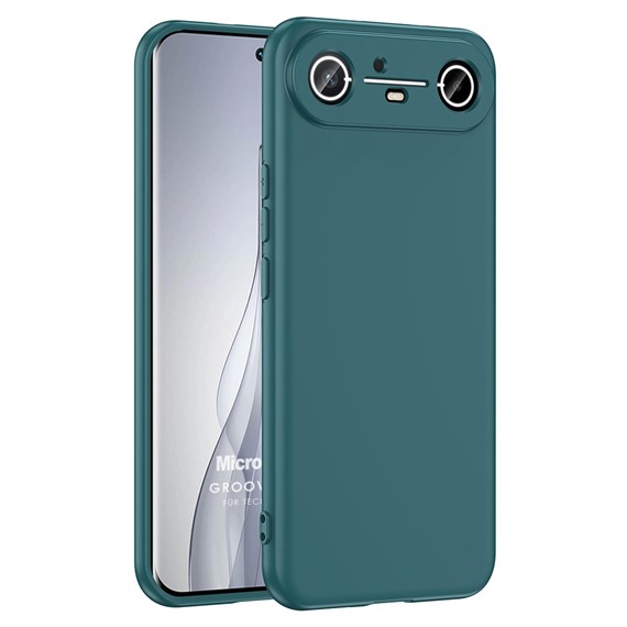 Microsonic TECNO Spark Slim 5G Kılıf Groovy Soft Koyu Yeşil 1