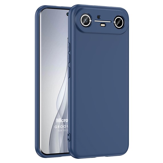 Microsonic TECNO Spark Slim 5G Kılıf Groovy Soft Lacivert 1
