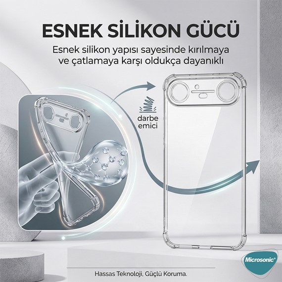Microsonic TECNO Spark Slim 5G Kılıf Shock Absorbing Şeffaf 2