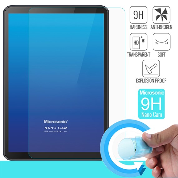 Microsonic Universal 10 inç Tablet Nano Glass Cam Ekran Koruyucu 1