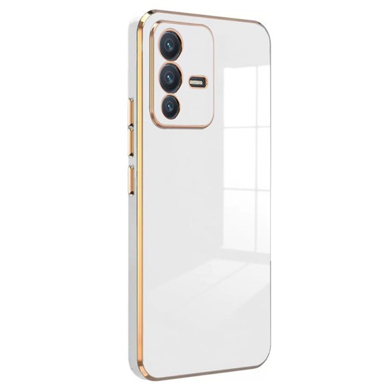 Microsonic Vivo V23 5G Kılıf Olive Plated Beyaz 1