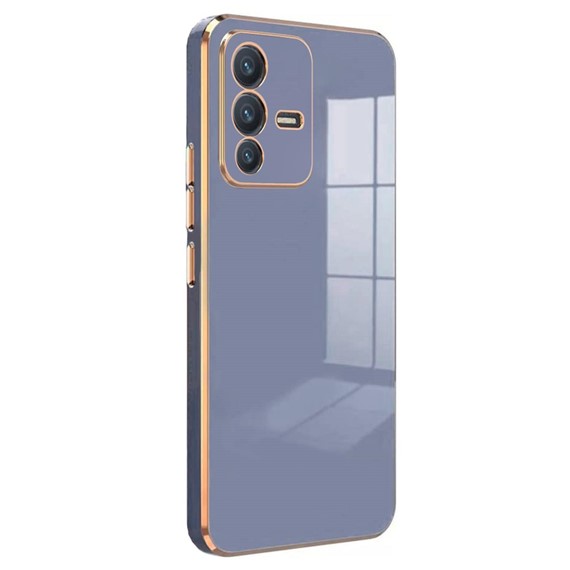 Microsonic Vivo V23 5G Kılıf Olive Plated Lavanta Grisi 1