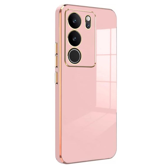 Microsonic Vivo V29 5G Kılıf Olive Plated Pembe 1