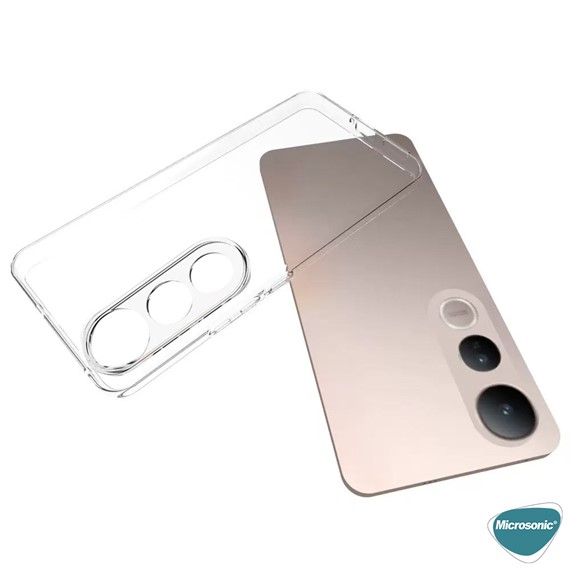 Microsonic Vivo V50 Lite 4G Kılıf Transparent Soft Şeffaf 3