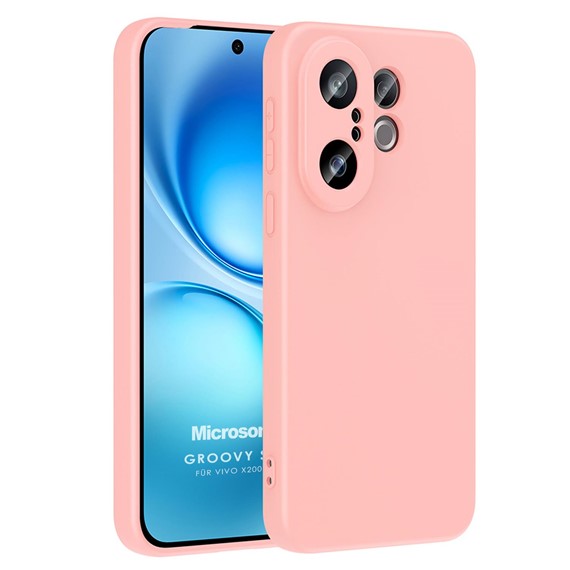 Microsonic Vivo X200 FE 5G Kılıf Groovy Soft Pembe 1