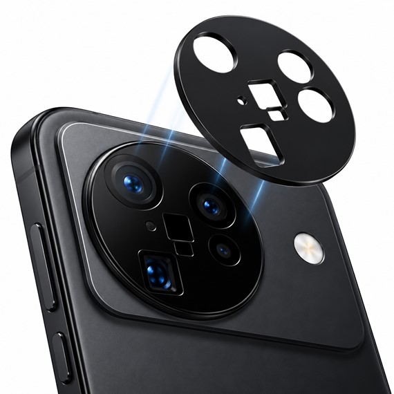 Microsonic Vivo X500 Kamera Lens Koruma Camı Siyah 5