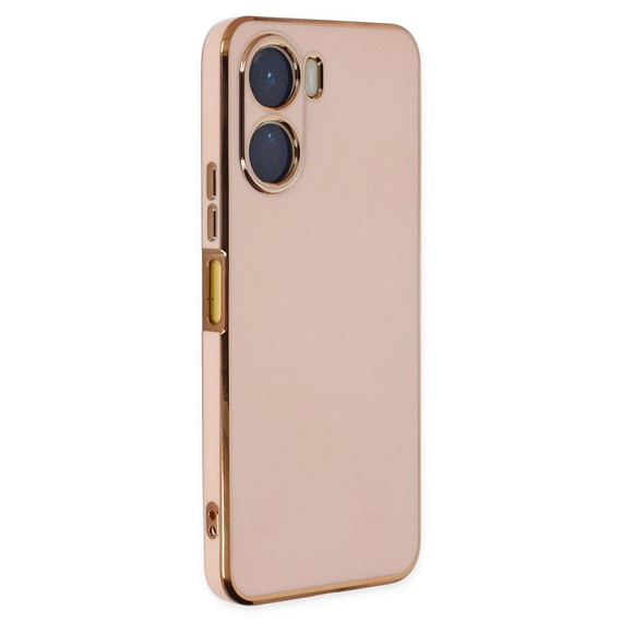 Microsonic Vivo Y16 Kılıf Olive Plated Pembe 1