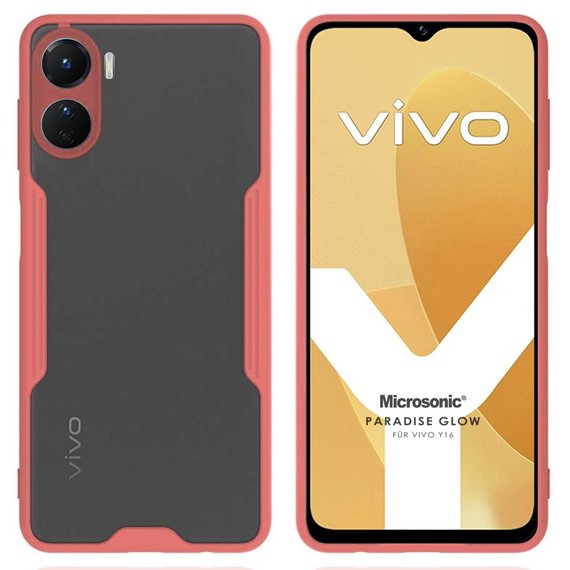 Microsonic Vivo Y16 Kılıf Paradise Glow Pembe 1