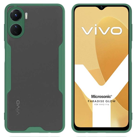 Microsonic Vivo Y16 Kılıf Paradise Glow Yeşil 1