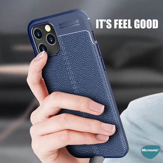 Microsonic Oppo A38 Kılıf Deri Dokulu Silikon Siyah 5