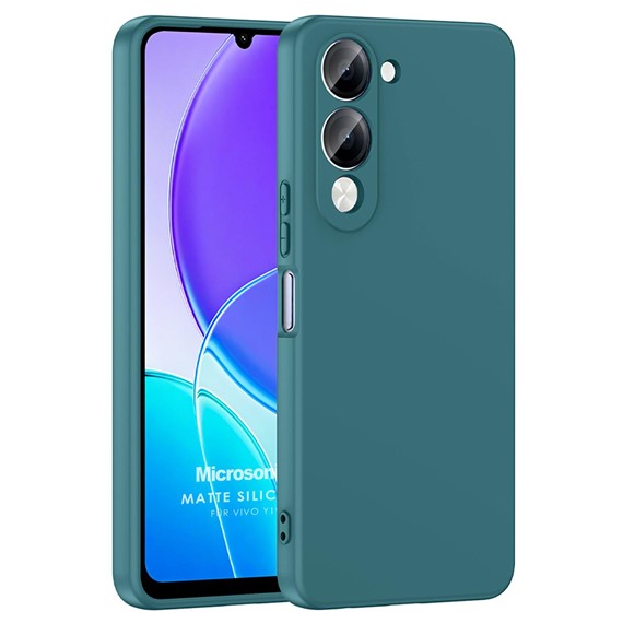 Microsonic Vivo Y04 Kılıf Groovy Soft Koyu Yeşil 1