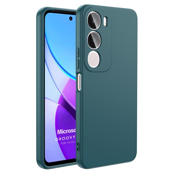 Microsonic Vivo Y19s Kılıf Groovy Soft Koyu Yeşil 1