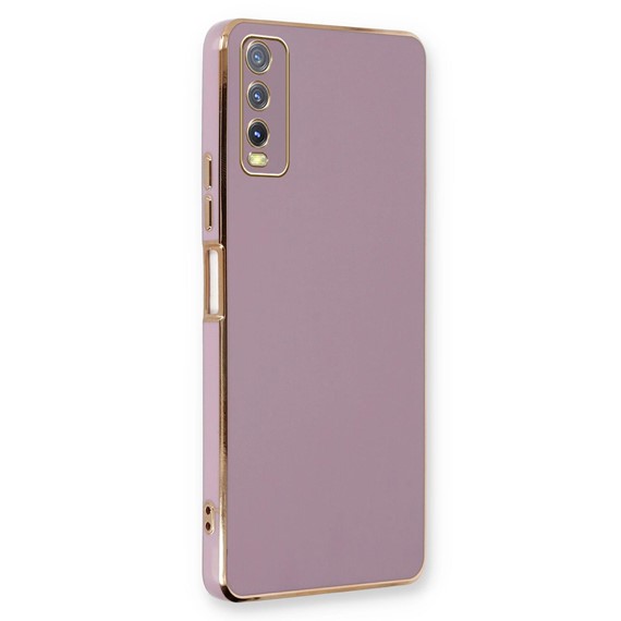 Microsonic Vivo Y20 Kılıf Olive Plated Lila 1