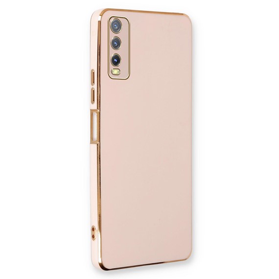 Microsonic Vivo Y20s Kılıf Olive Plated Pembe 1