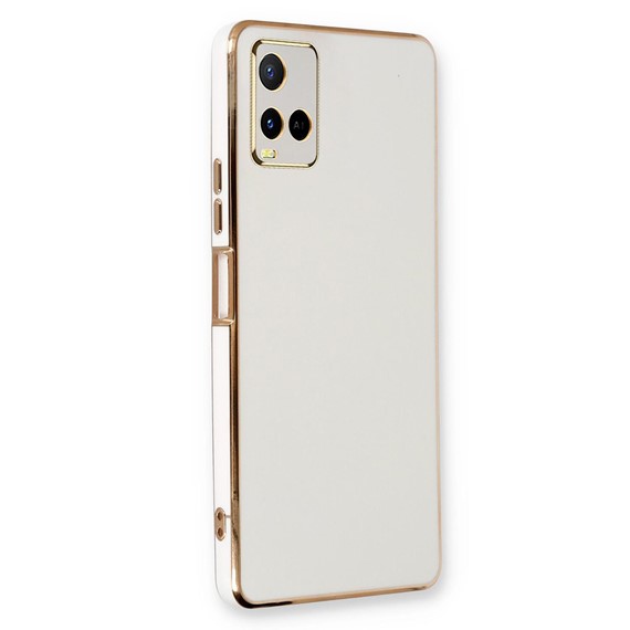 Microsonic Vivo Y32 Kılıf Olive Plated Beyaz 1