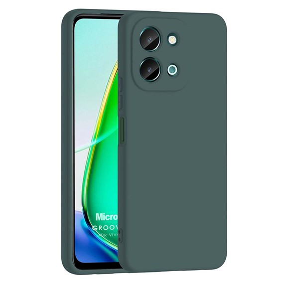 Microsonic Vivo Y28 4G Kılıf Groovy Soft Koyu Yeşil 1