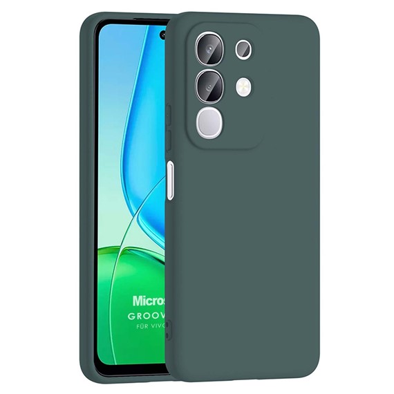 Microsonic Vivo Y29 4G Kılıf Groovy Soft Koyu Yeşil 1