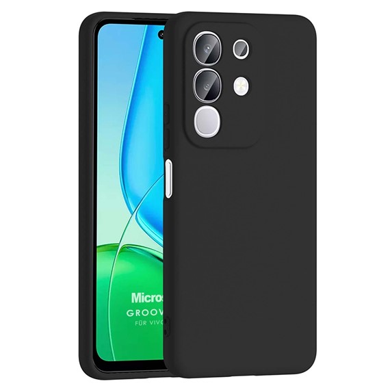 Microsonic Vivo Y29 4G Kılıf Groovy Soft Siyah 1
