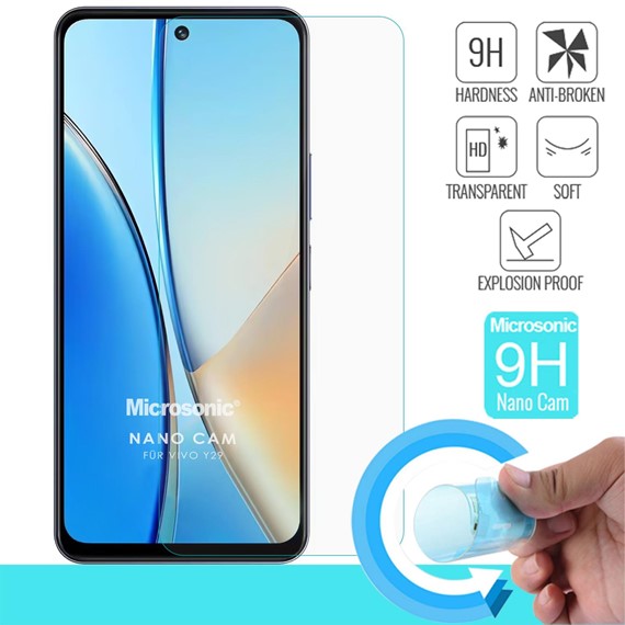 Microsonic Vivo Y29 4G Nano Glass Cam Ekran Koruyucu 2